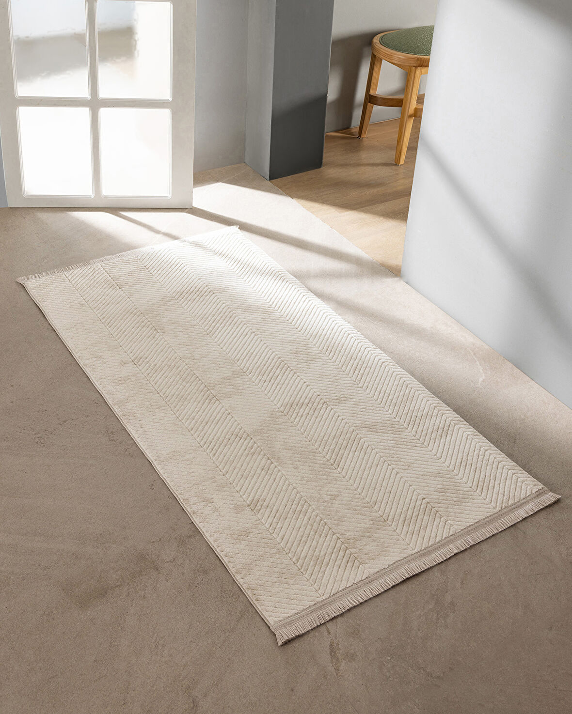 Eze Halı - Ekru - 80x150 cm