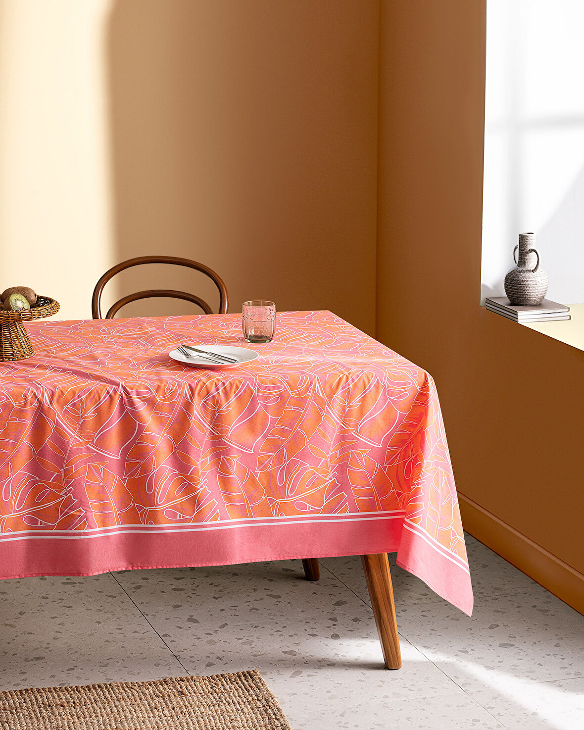 Grenoble Masa Örtüsü - 160x200 cm - Pembe