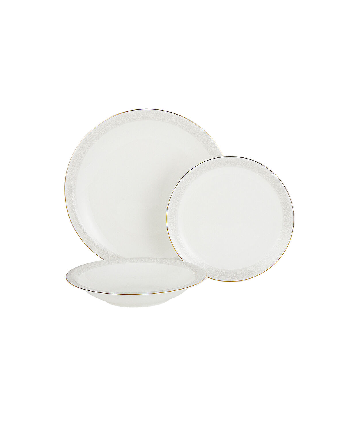 Bonar 6 Kişilik 18 Parça Yemek Takımı - Beyaz