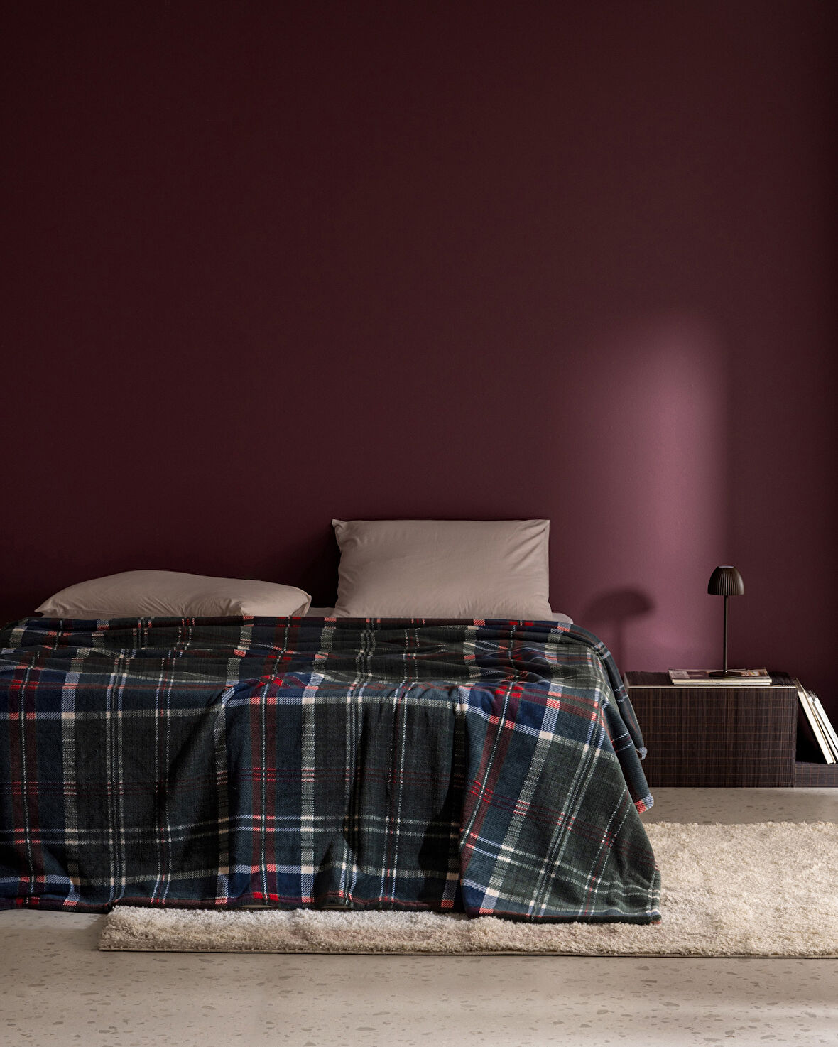 Tignes Tek Kişilik Welsoft Polar Baskılı Battaniye - Koyu Yeşil