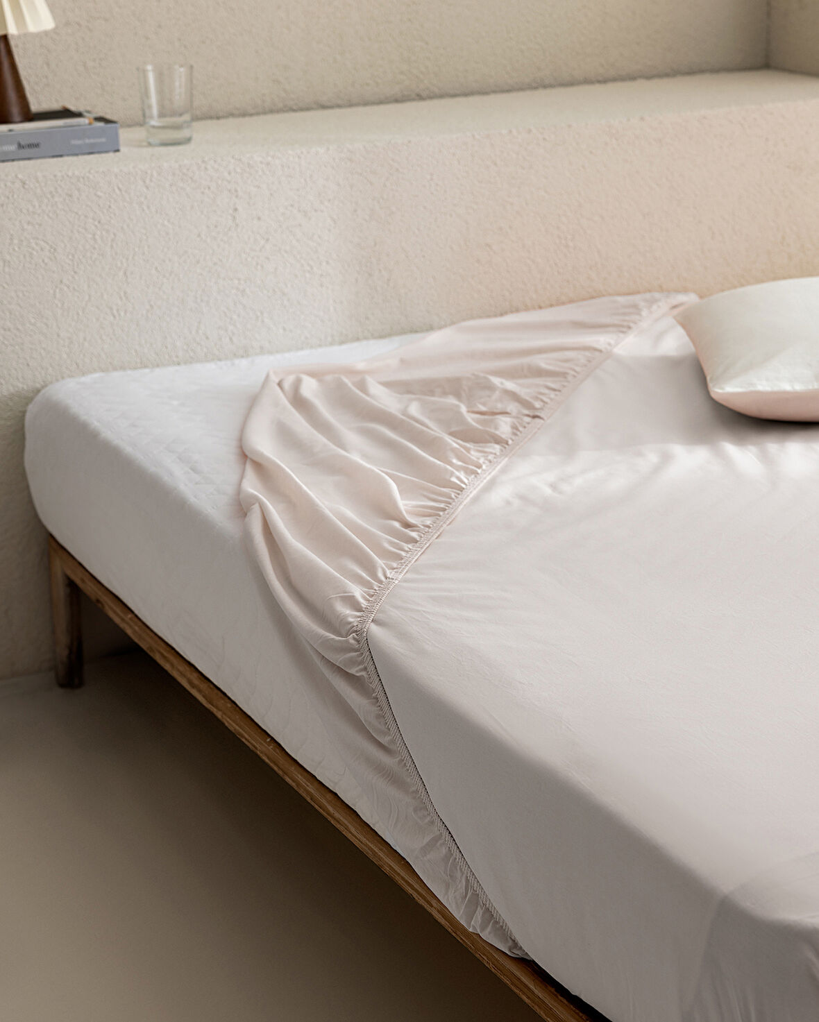 Manon King Size Plus %100 Pamuk Ranforce Lastikli Çarşaf - Taş