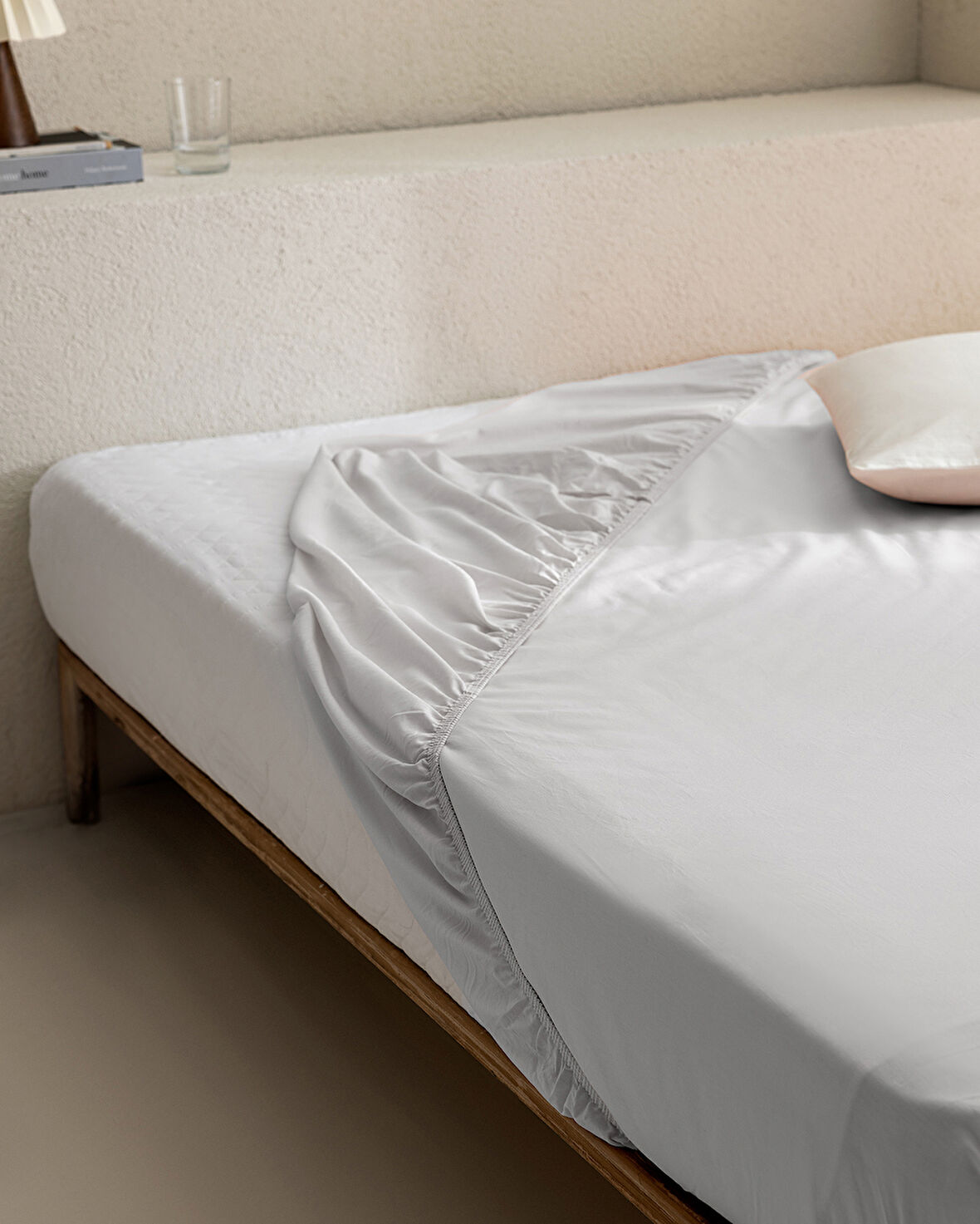 Manon King Size %100 Pamuk Ranforce Lastikli Çarşaf - Gri