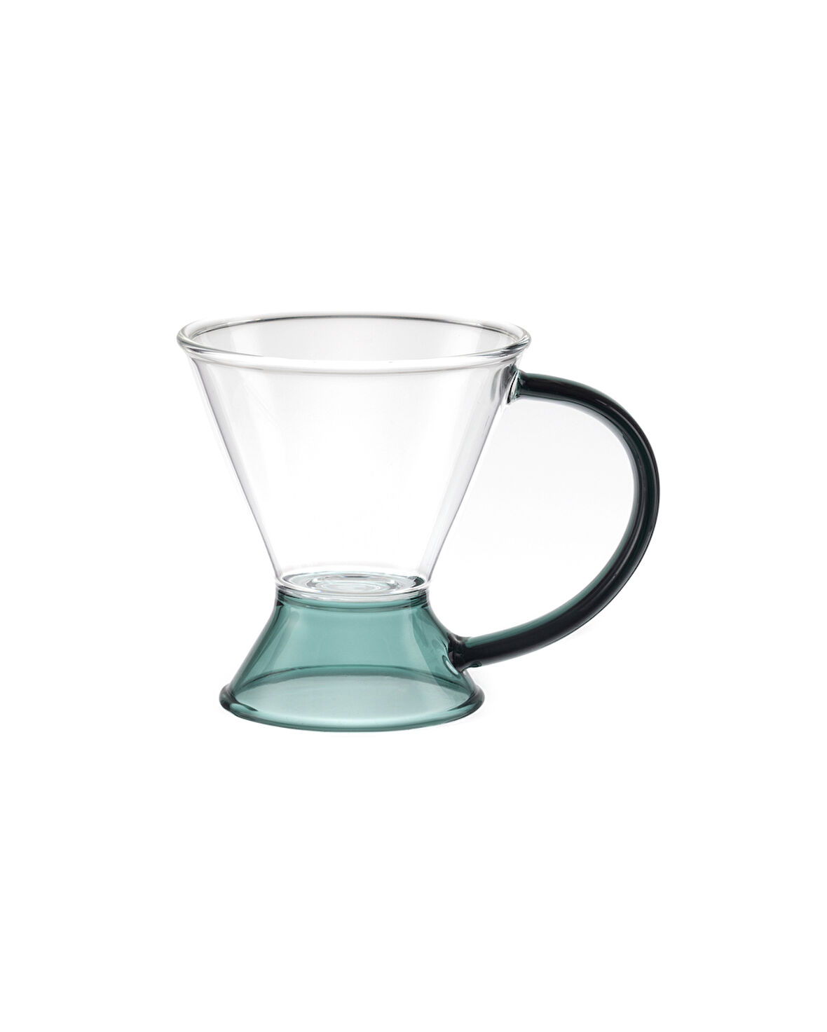 Olivie Borosilikat Cam Fincan - Yeşil - 130 ml