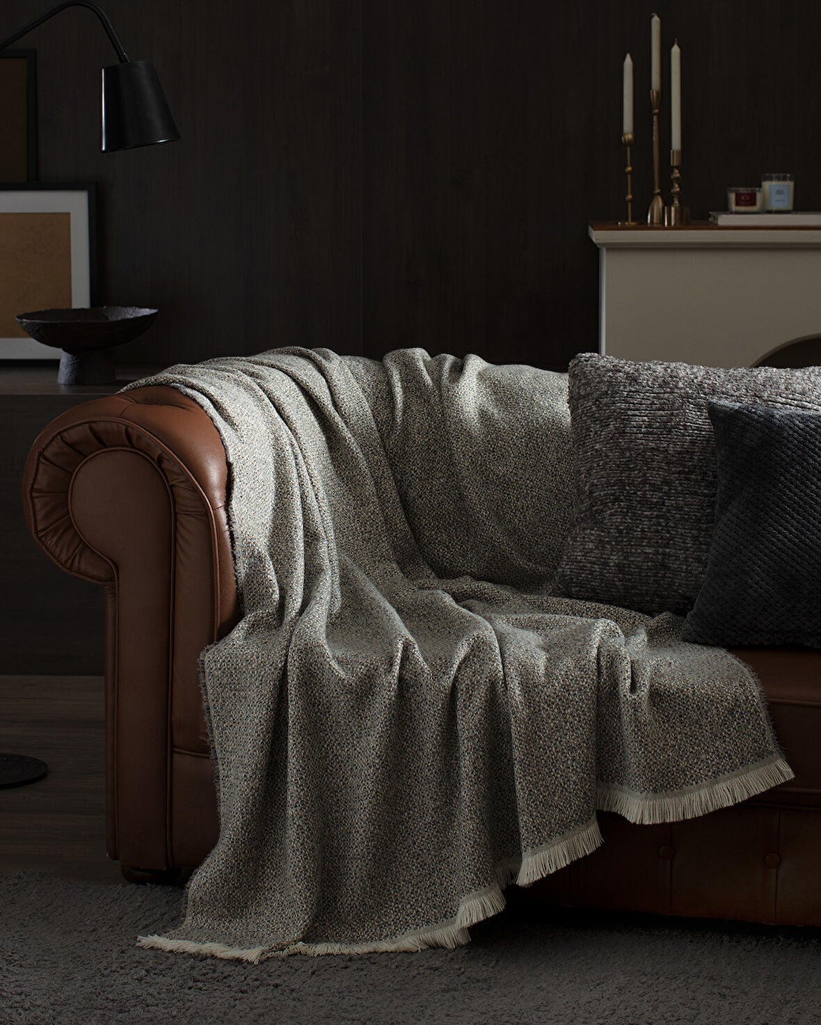 Alpagny Tv Battaniye - Gri