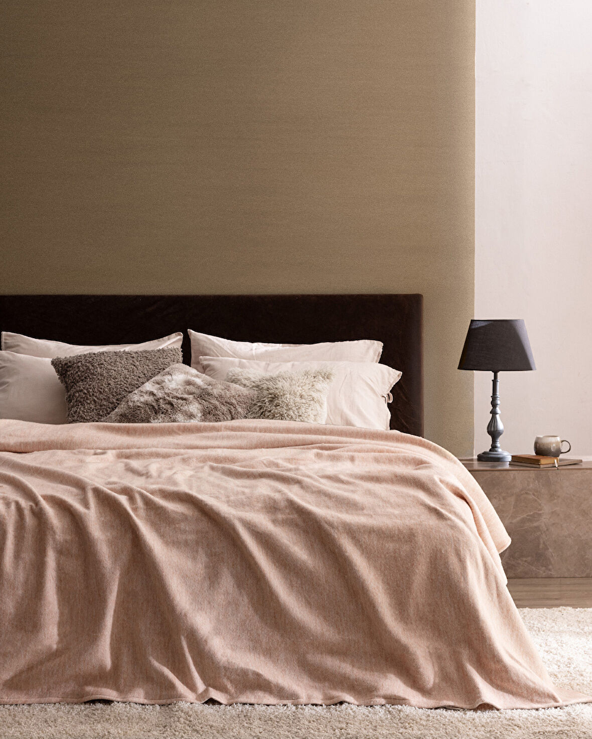 Perigny Çift Kişilik Battaniye - Kiremit