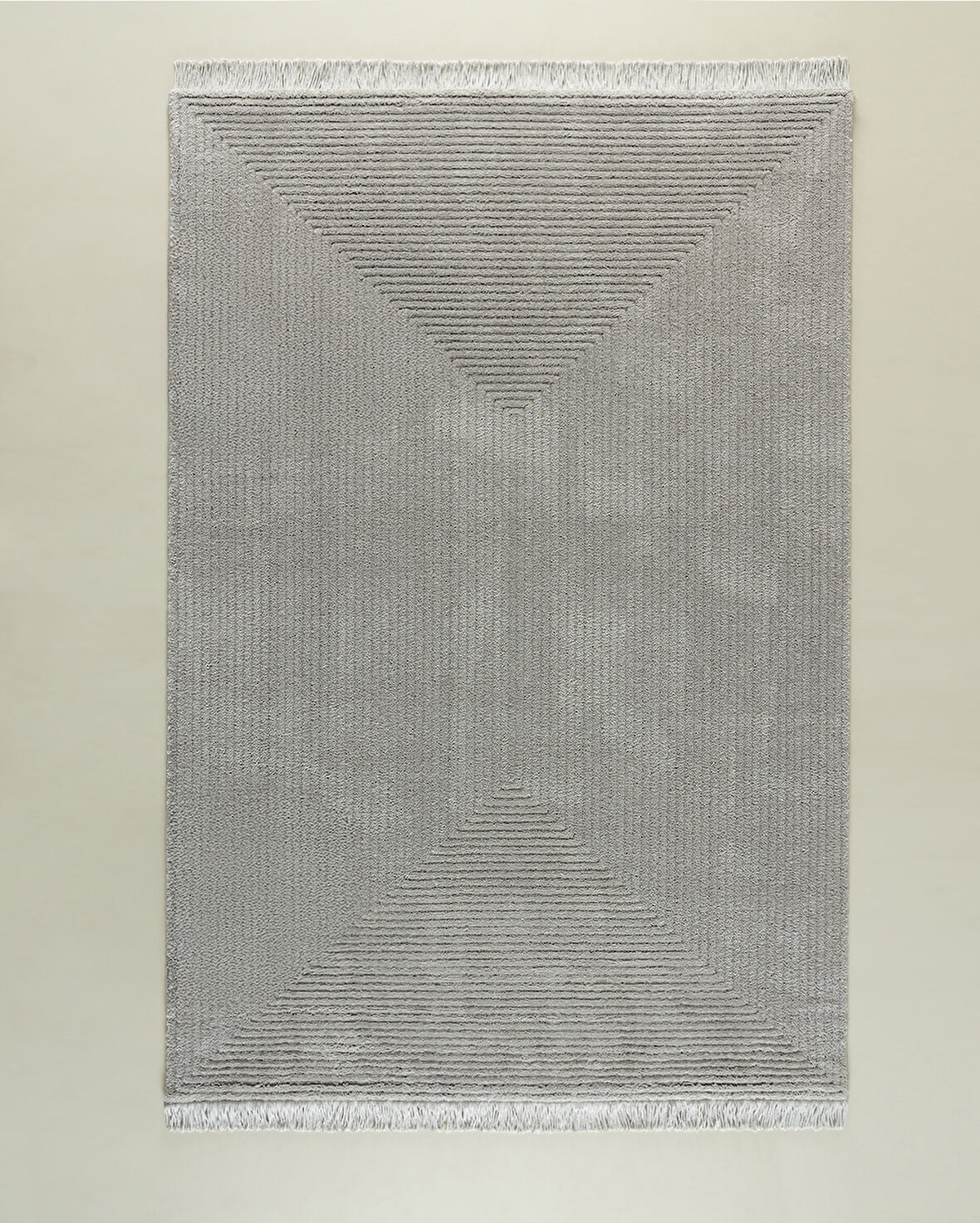 Diane Saçaklı Halı - Gri - 200x290 cm