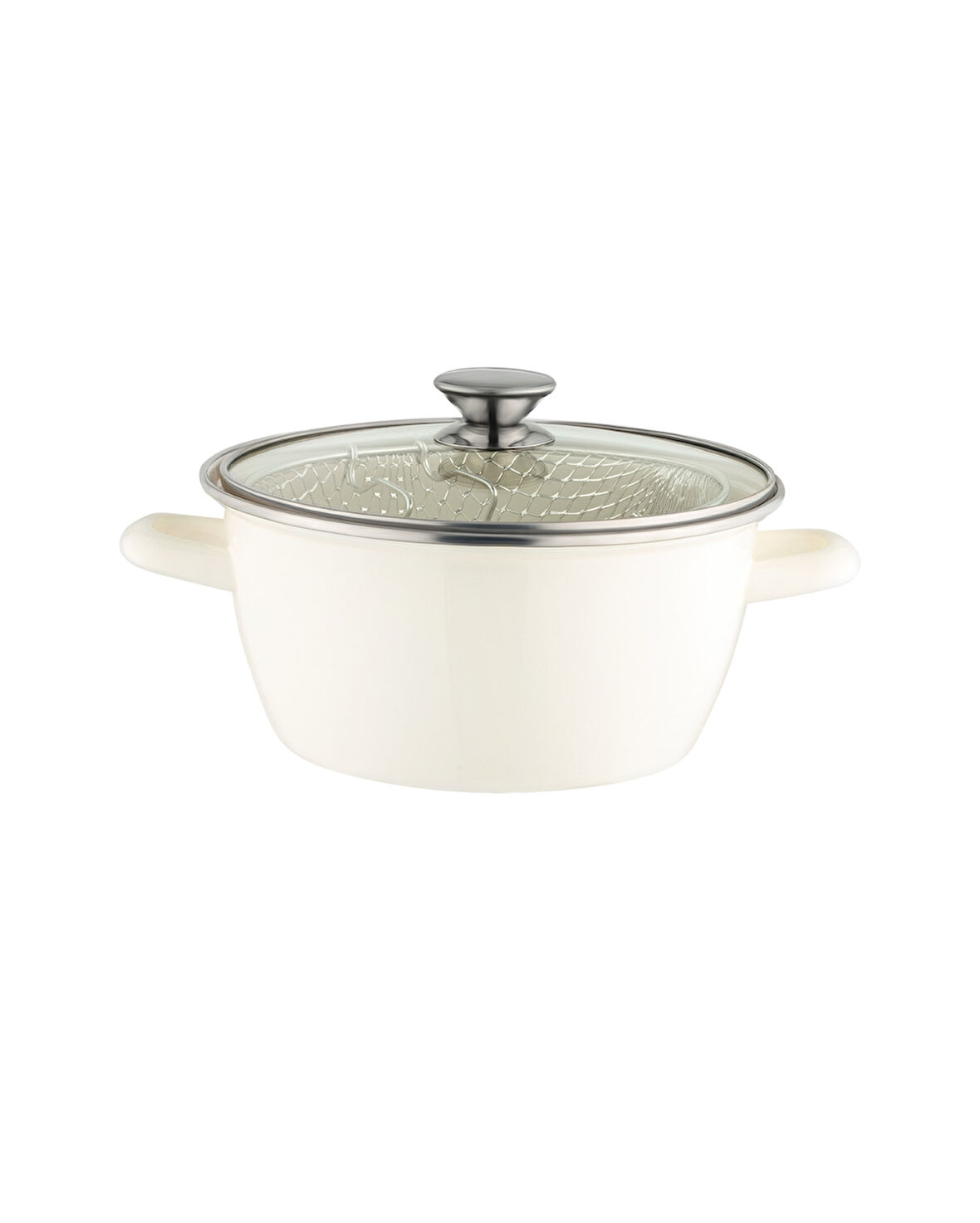 Salentino Kızartma Tenceresi - Beyaz - 22 cm