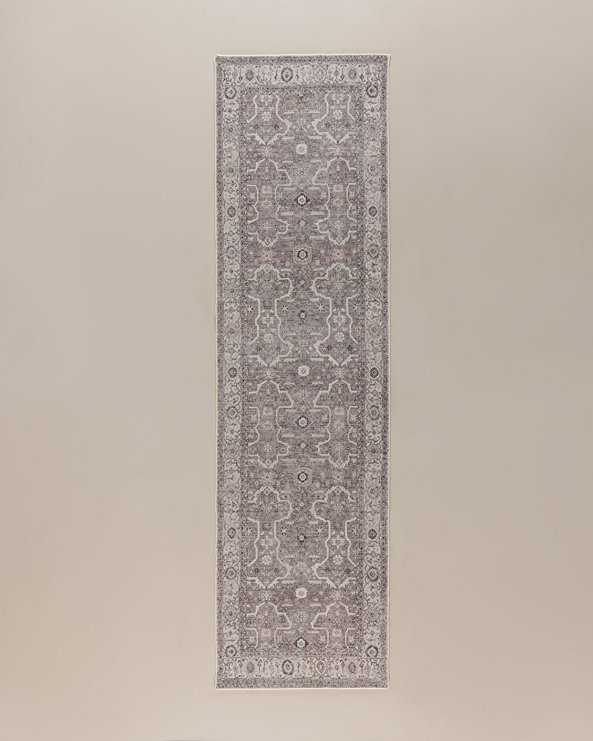 Orval Mandala Halı - Kahverengi - 80x300 cm