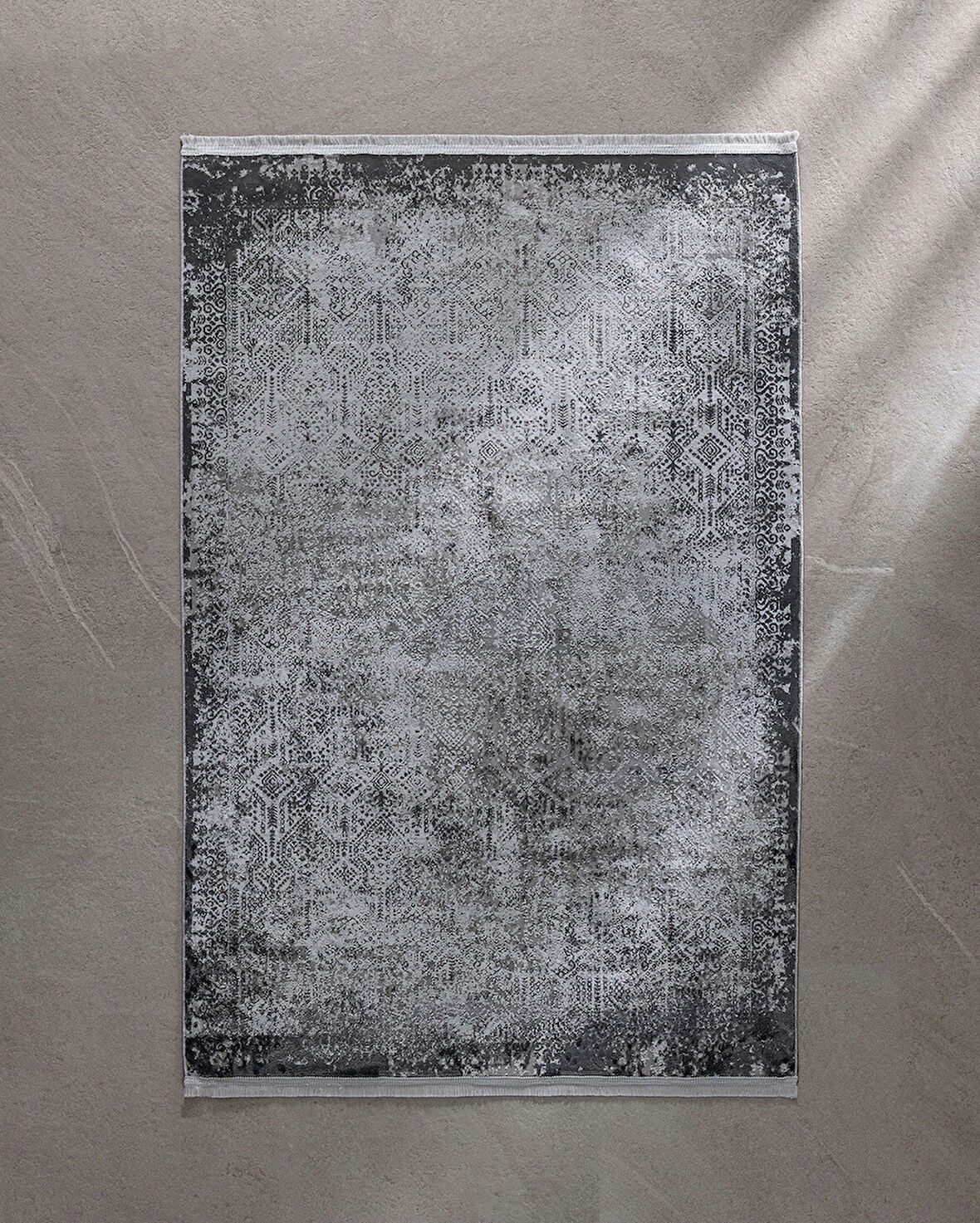 Gaspard İplik Boyalı Kadife Halı - Lacivert/Bej - 200x290 cm