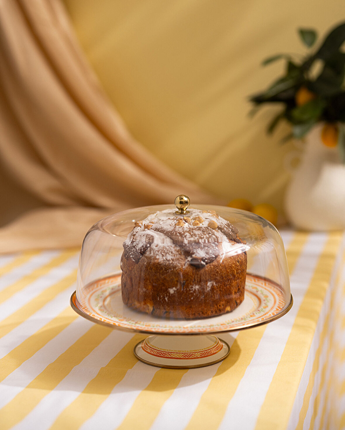 Rodez Kek Standı - Turuncu - 30 cm