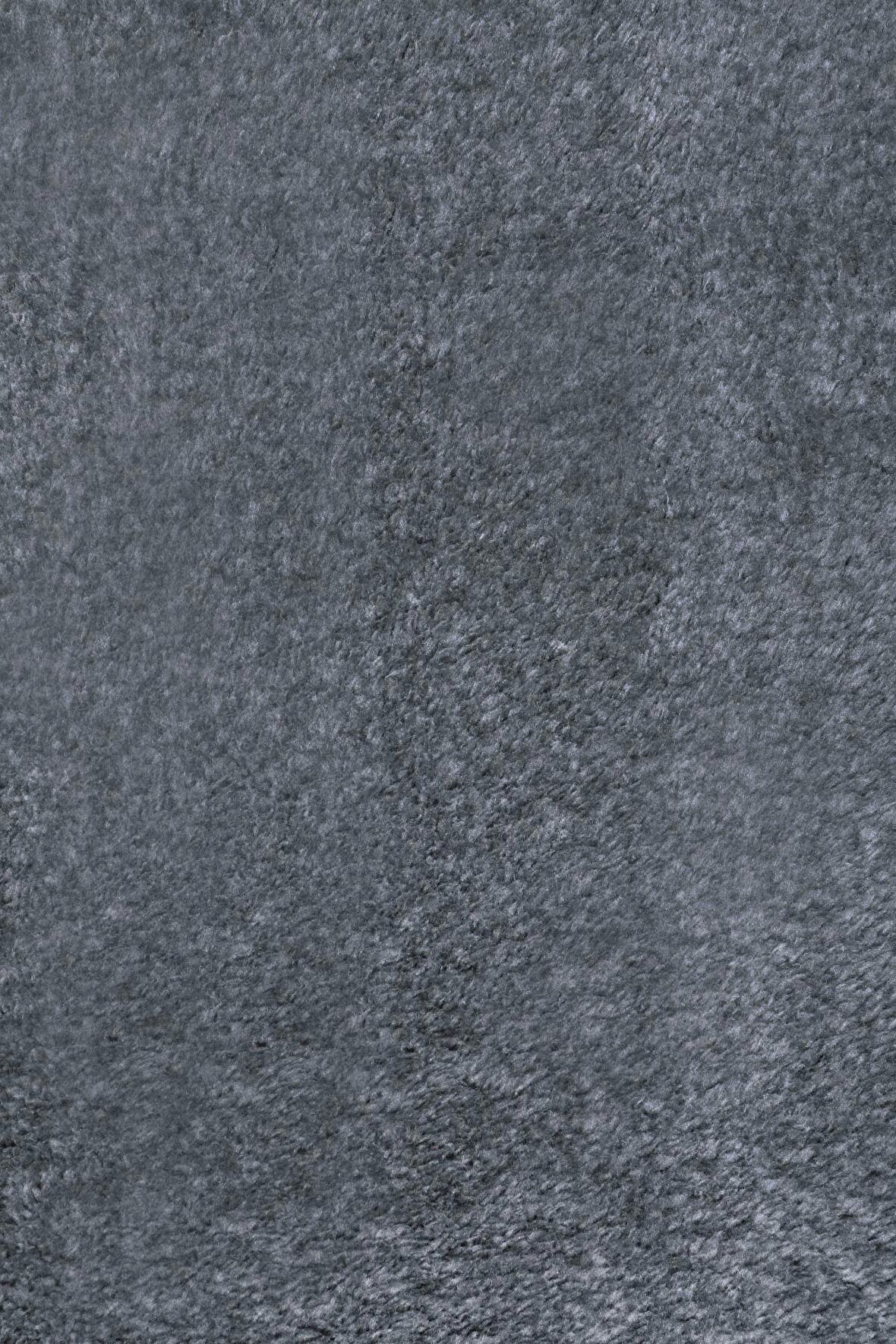 DijiDekor Koyu Gri Mürdüm Post Dokuma Halı Peluş Tavşan Tüyü Hissi Antibakteriyel