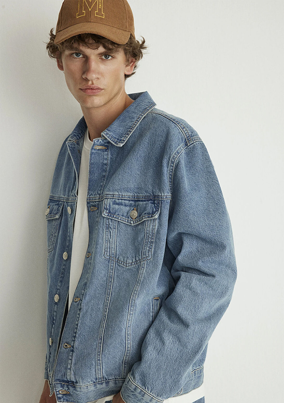 Ray Kolej Vintage Mavi Jean Ceket 0110273-87940