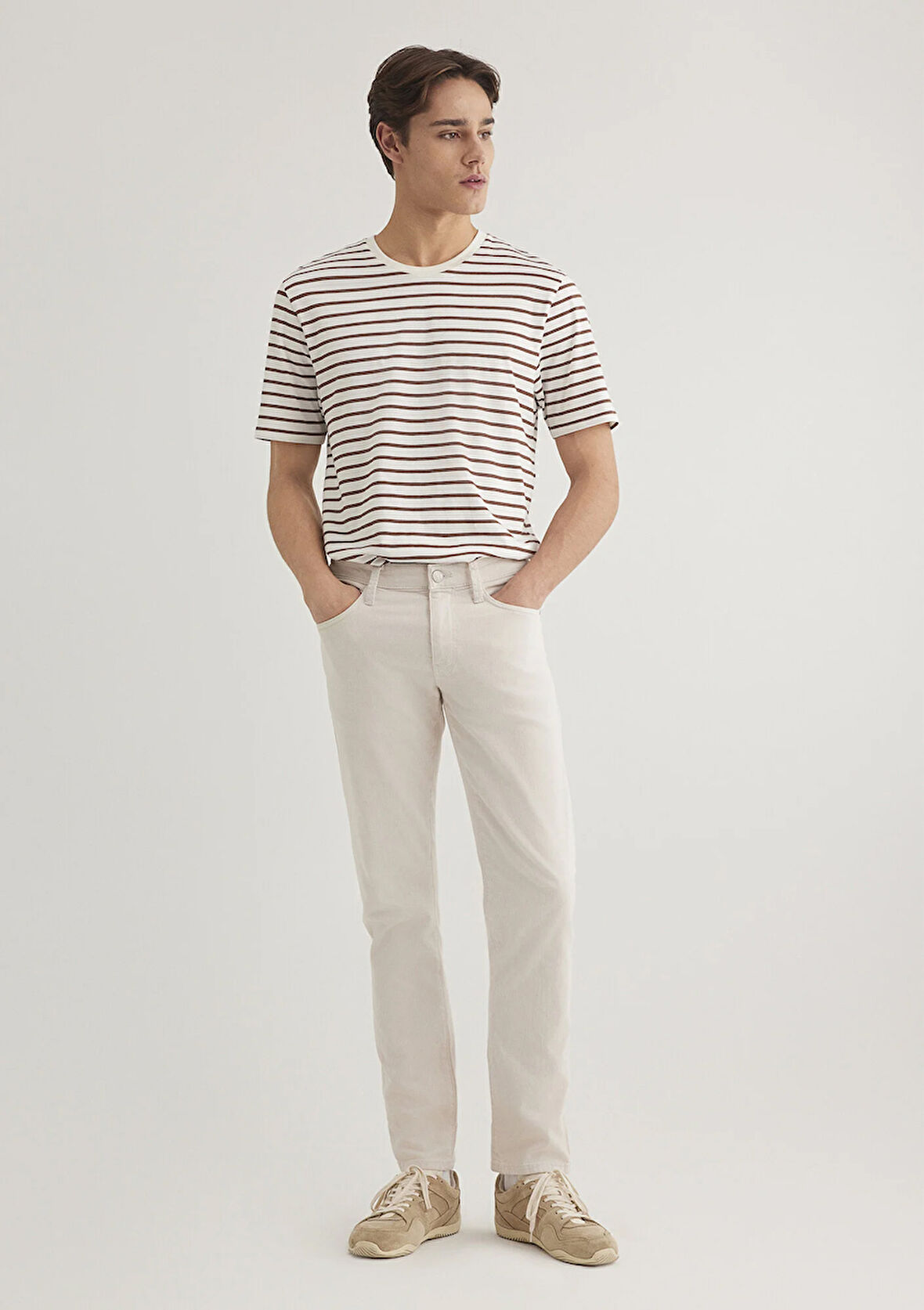 Jake Ekru Comfort Gabardin Pantolon 0042222763