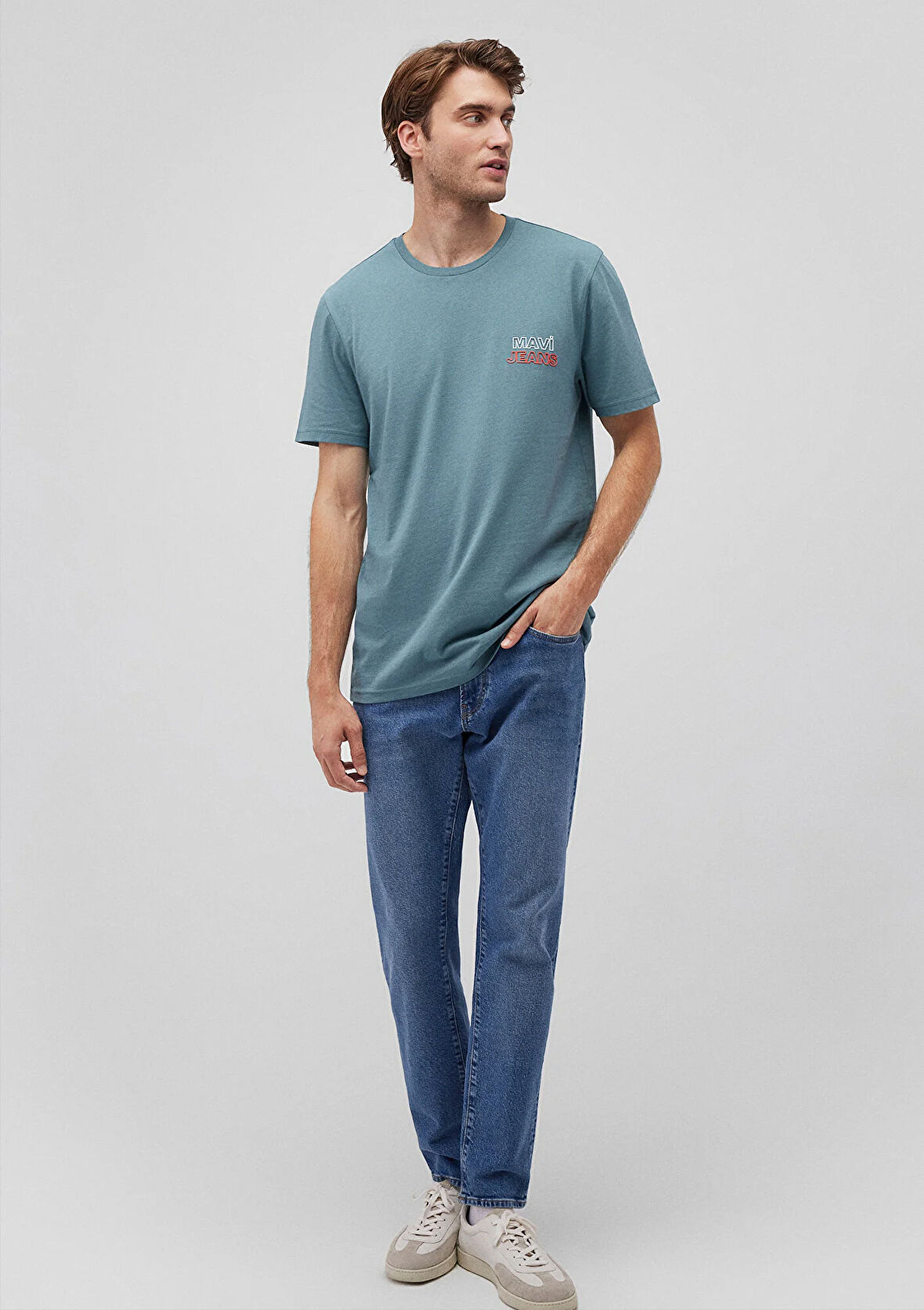 Mavi Jeans Baskılı Yeşil Tişört 066841-71863