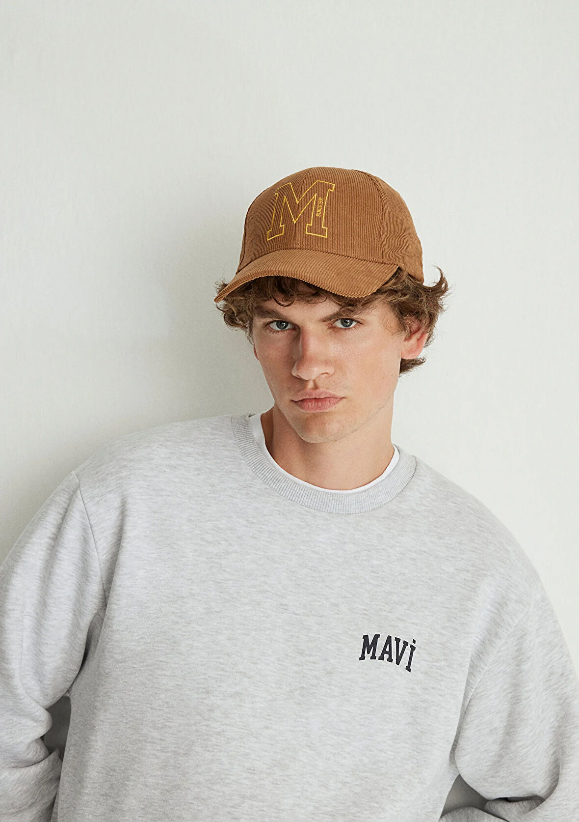 Mavi Logo Baskılı Gri Sweatshirt 0611716-85438