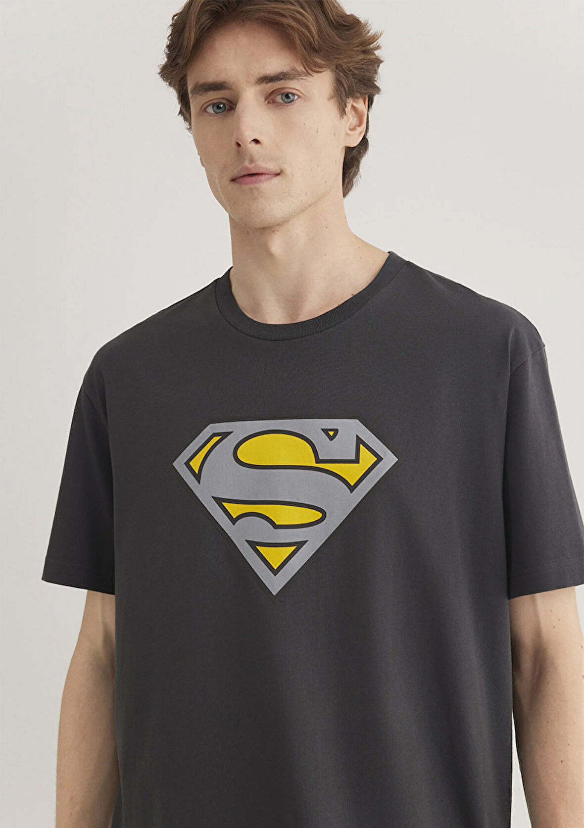 Superman Baskılı Antrasit Tişört 0612306-70087