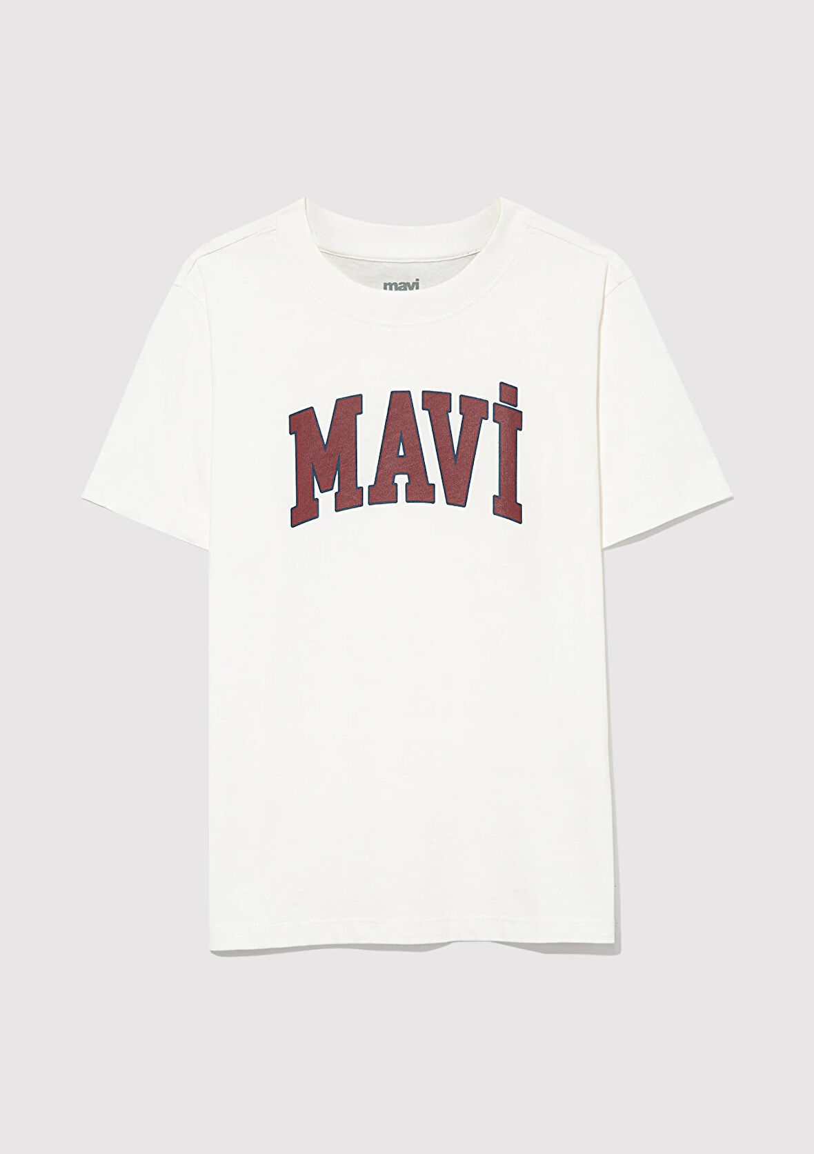 Mavi Logo Baskılı Beyaz Tişört 6610030-81964