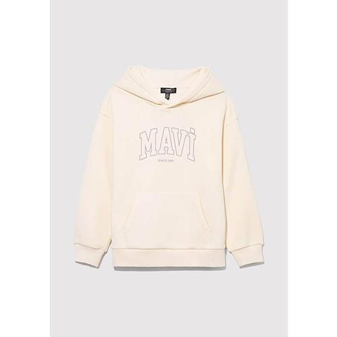 MAVİ LOGO BASKILI KAPÜŞONLU SWEATSHIRT