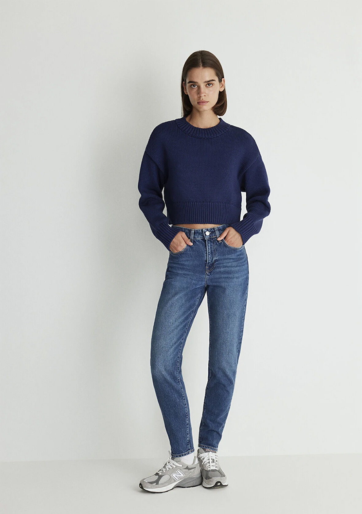 Cindy Classic Denim Gölgeli Koyu Mavi Jean Pantolon 100277-87925