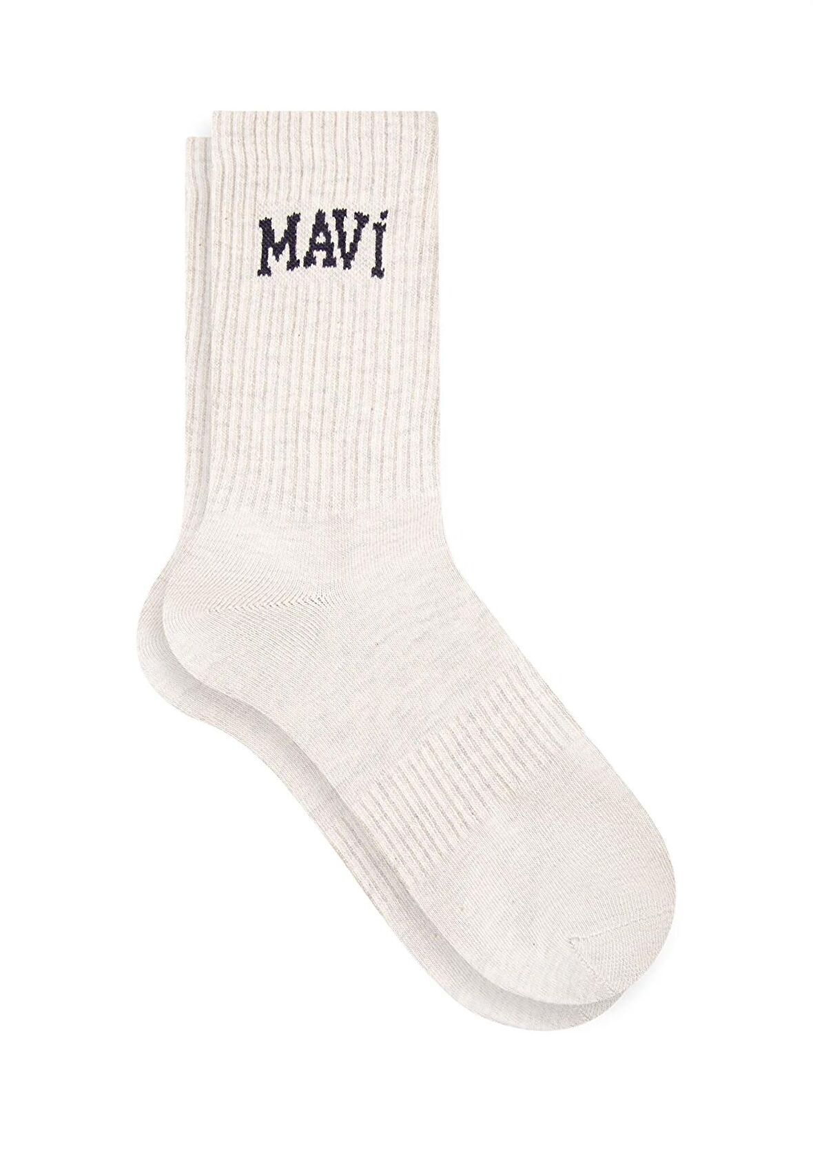 Mavi Gri Soket Çorap 0911160-80196