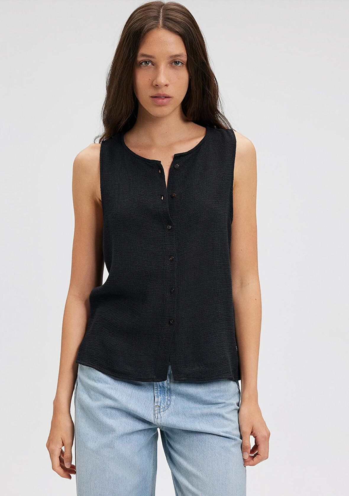 Kolsuz Siyah Gömlek 1210710-900