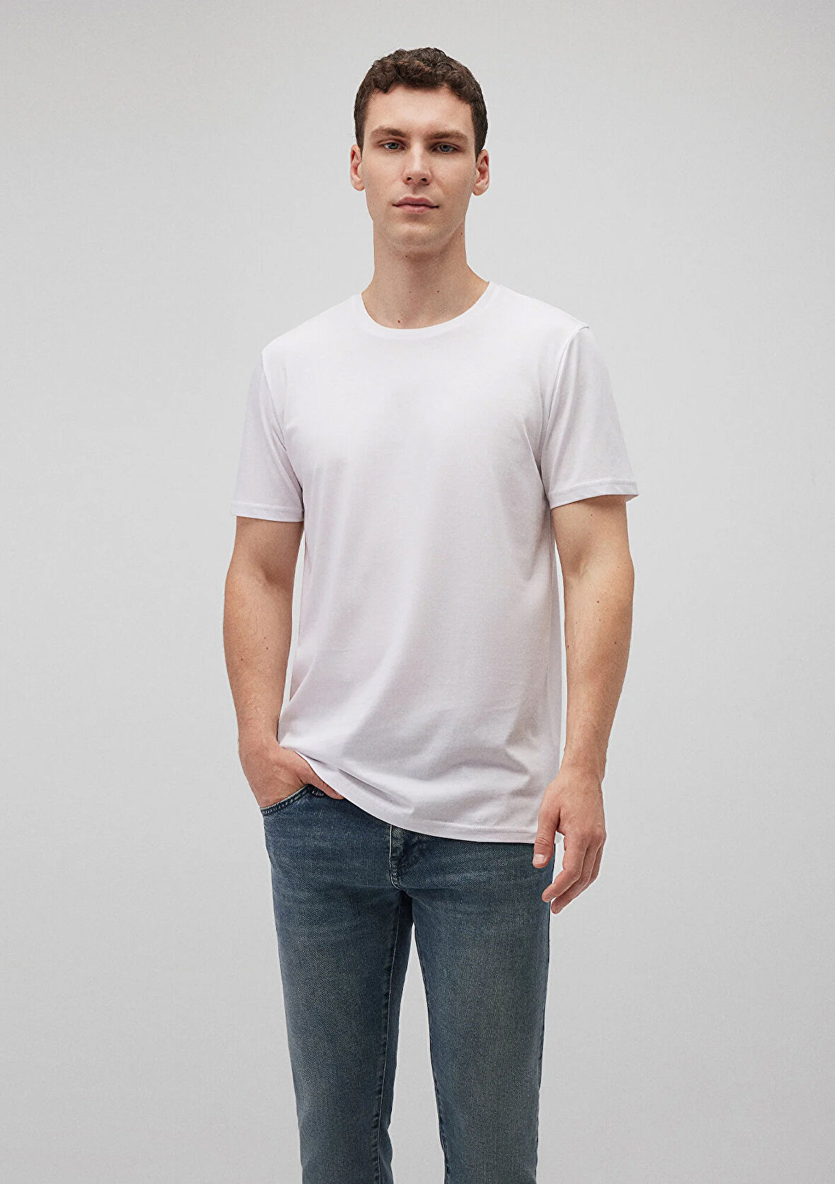 3lü Bisiklet Yaka Erkek Basic Tişört 0611784-900