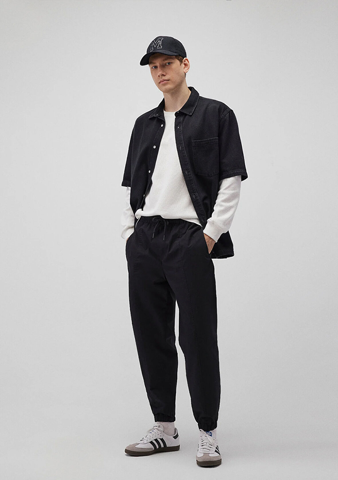 Siyah Jogger Pantolon 0010190-900