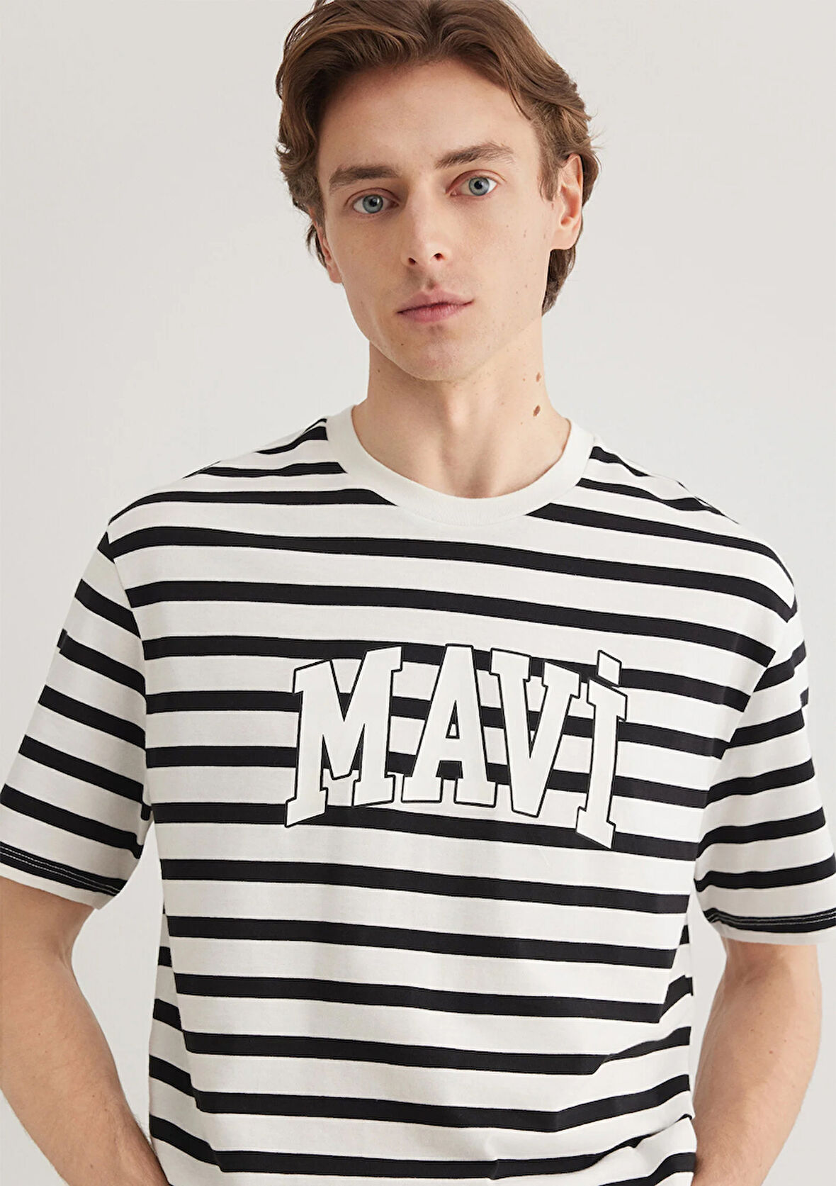 Mavi Logo Baskılı Beyaz Tişört 0612421-900