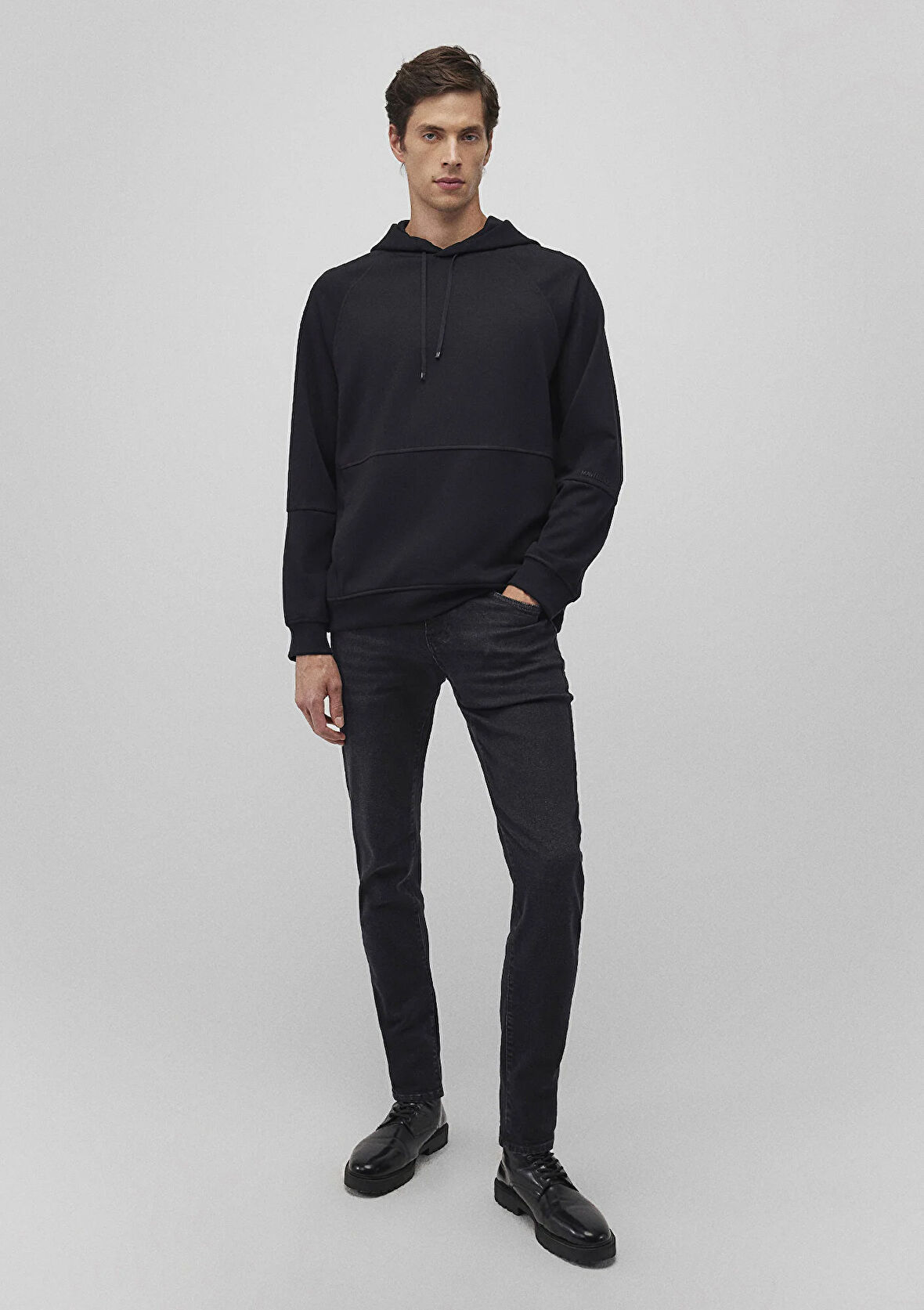 Kapüşonlu Siyah Sweatshirt 0S10250-900