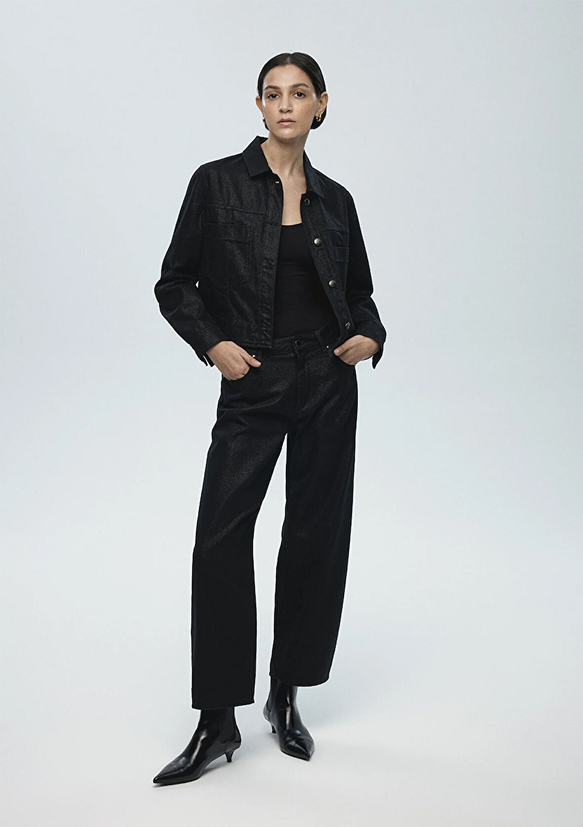 Taylor Iconic Gri Işıltılı Jean Pantolon 1010840-88607