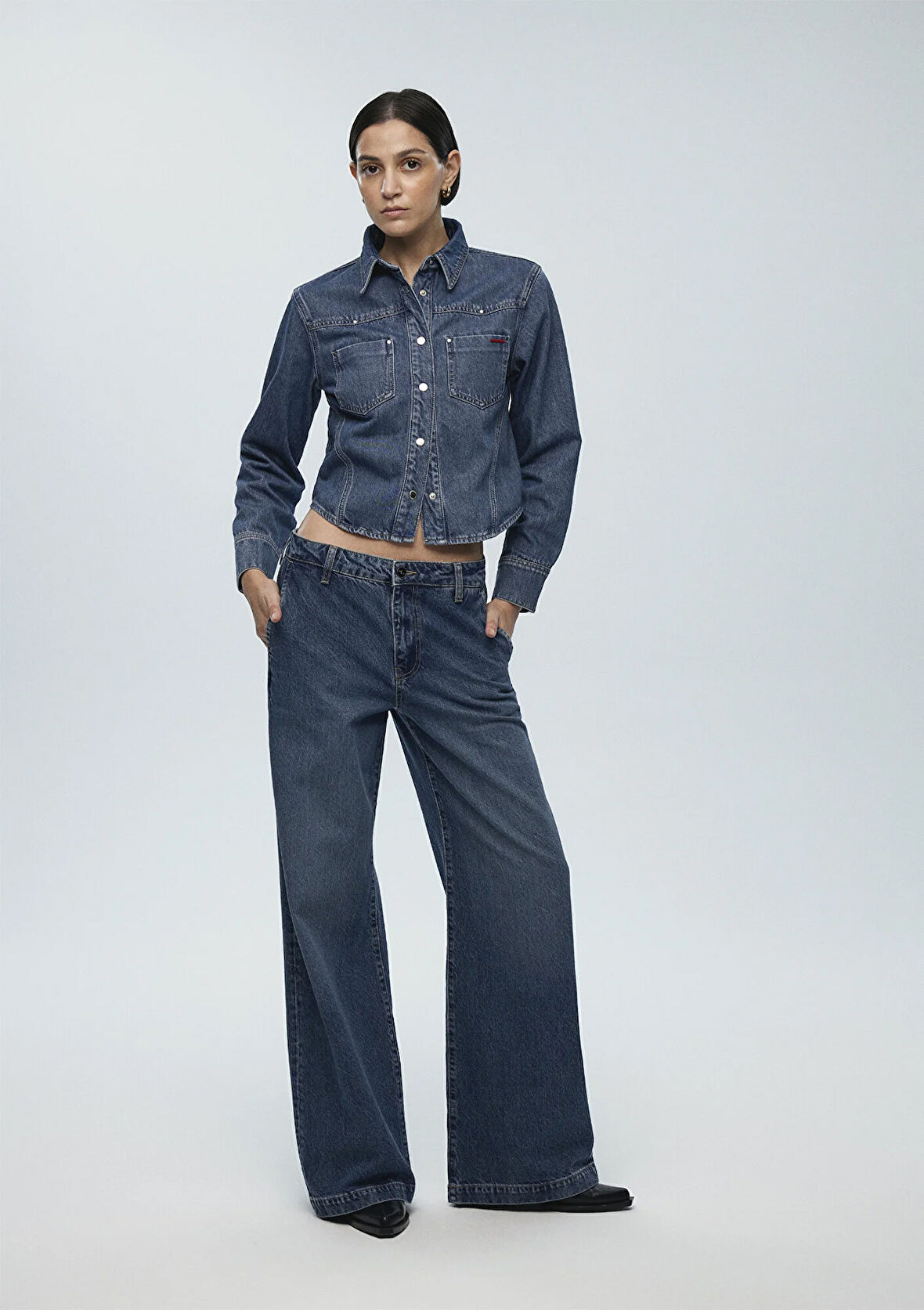Karen Iconic Vintage Koyu Mavi Jean Pantolon 1010742-89118