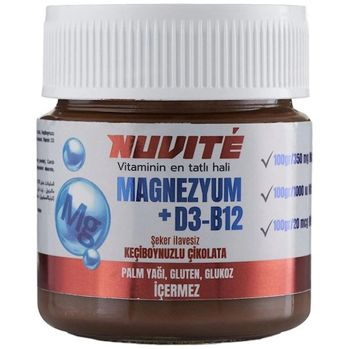 Nuvite Magnezyum D3 B12 200 gr