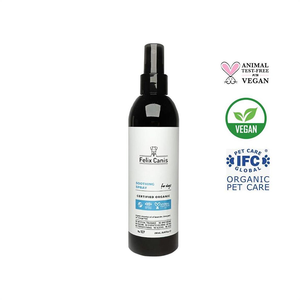 Köpekler İçin Rahatlatıcı Sprey Organik ve Vegan 250Ml