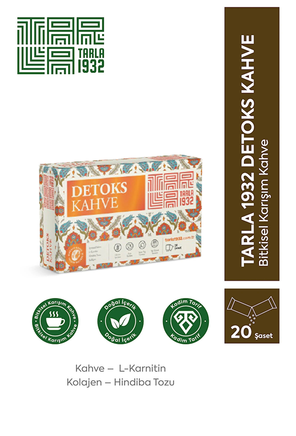 TARLA 1932 DETOKS KAHVE 5 Gr X 20 ŞASET