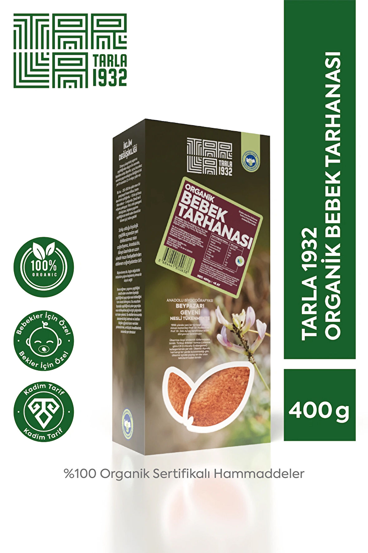 TARLA 1932 ORGANİK BEBEK TARHANASI 400 G