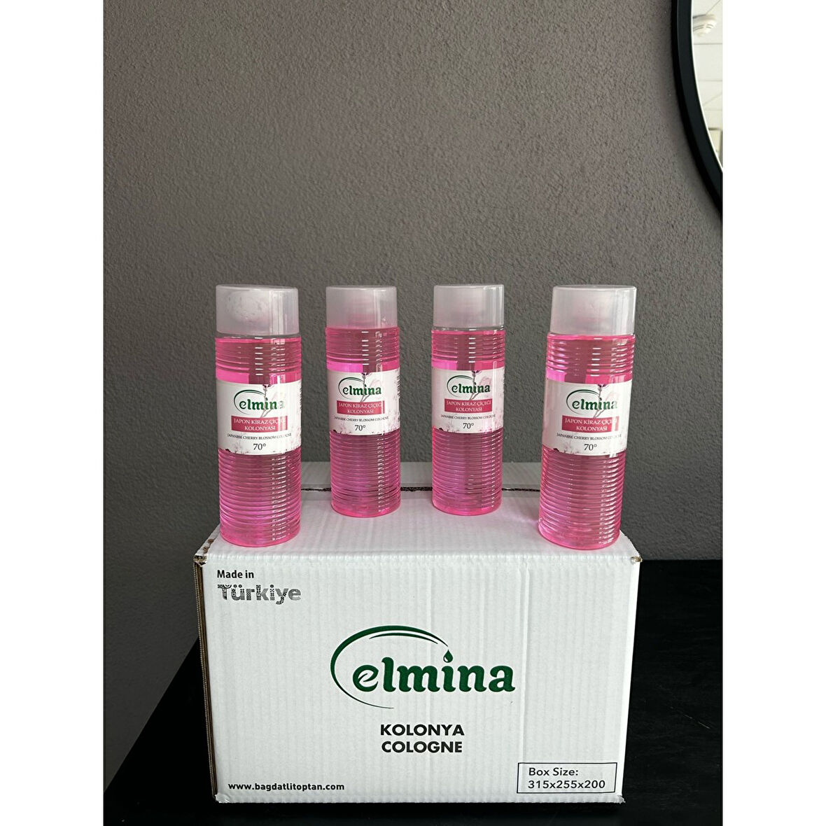 Elmina Kolonya 400 ml Japon Kiraz Çiçeği 4'lü