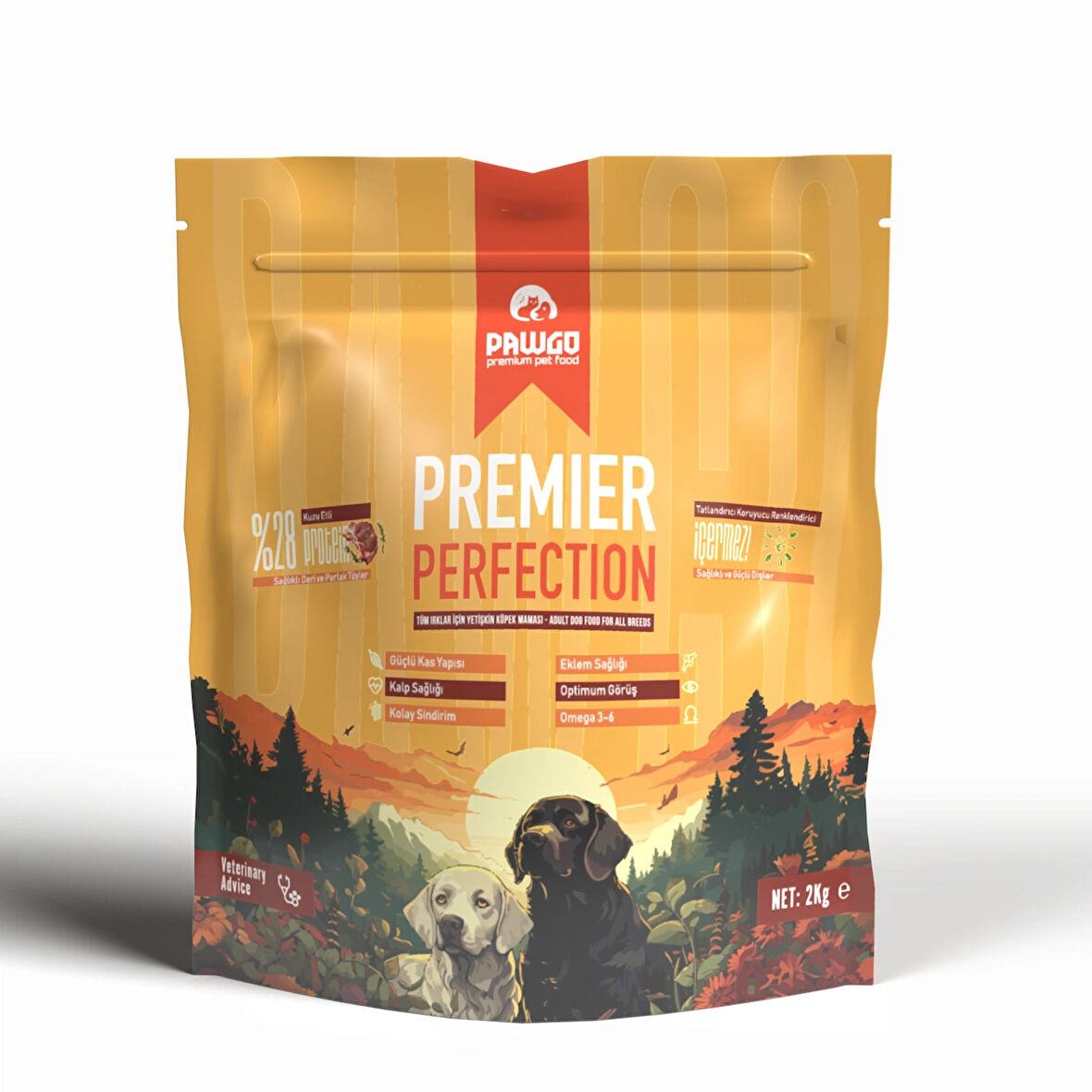 PAWGO Premier Perfection 2 Kg | Kuzu Etli | Yetişkin Köpek Maması