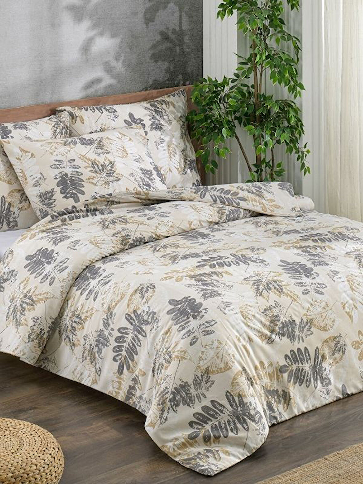 Pamuklu Çift Kişilik Nevresim Takımı - Yumuşak Dokulu 200x220 cm ( Çarşafı King Size )