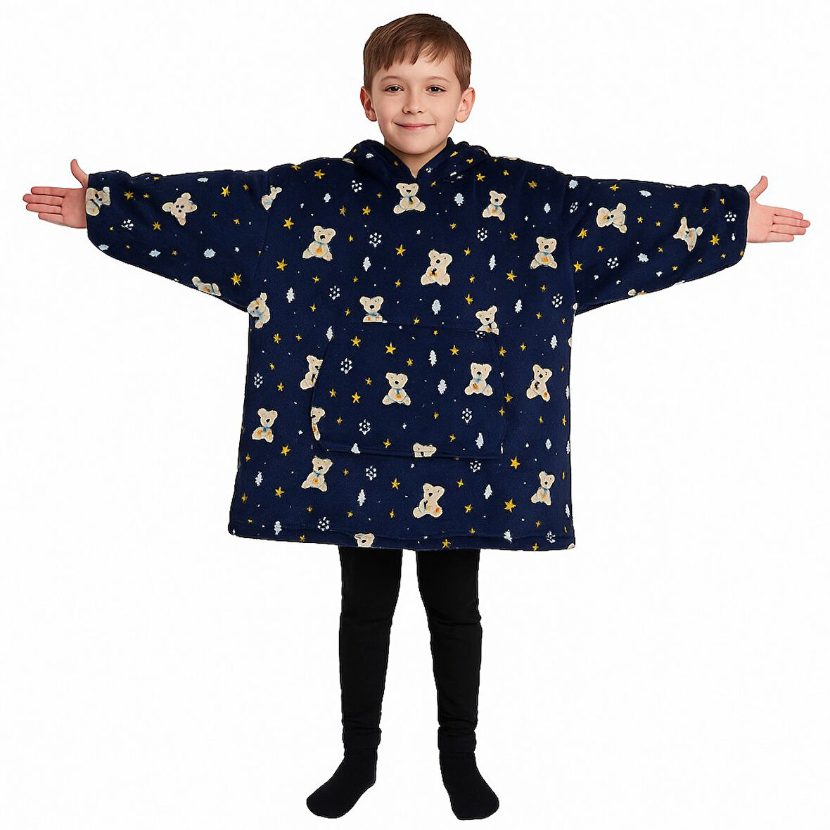 Çocuk Giyilebilir Battaniye Wellsoft Unisex Oversize