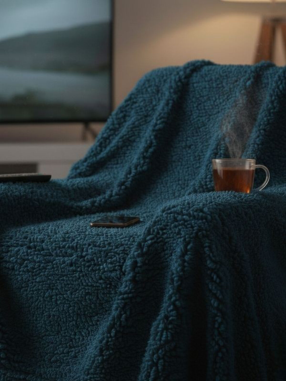 Ekstra Kalın Peluş Wellsoft Battaniye Tek Kişilik 100x170 cm