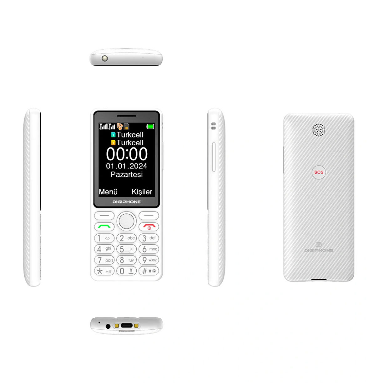 DIGIPHONE S600 Beyaz Telefon