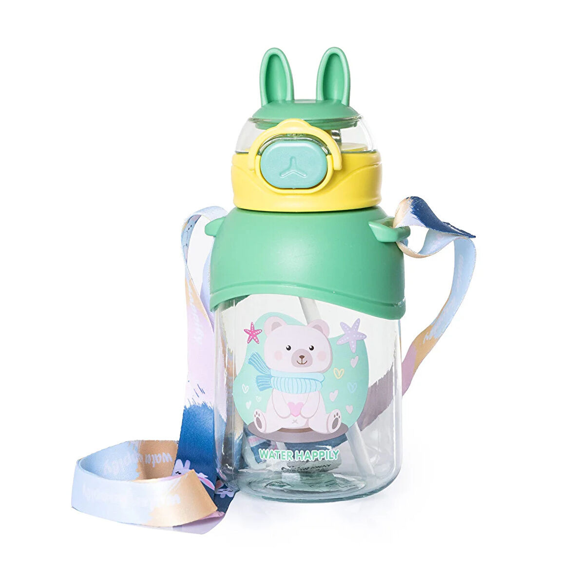 Vagonlife Pipetli Su Matarası 650 ml Yeşil