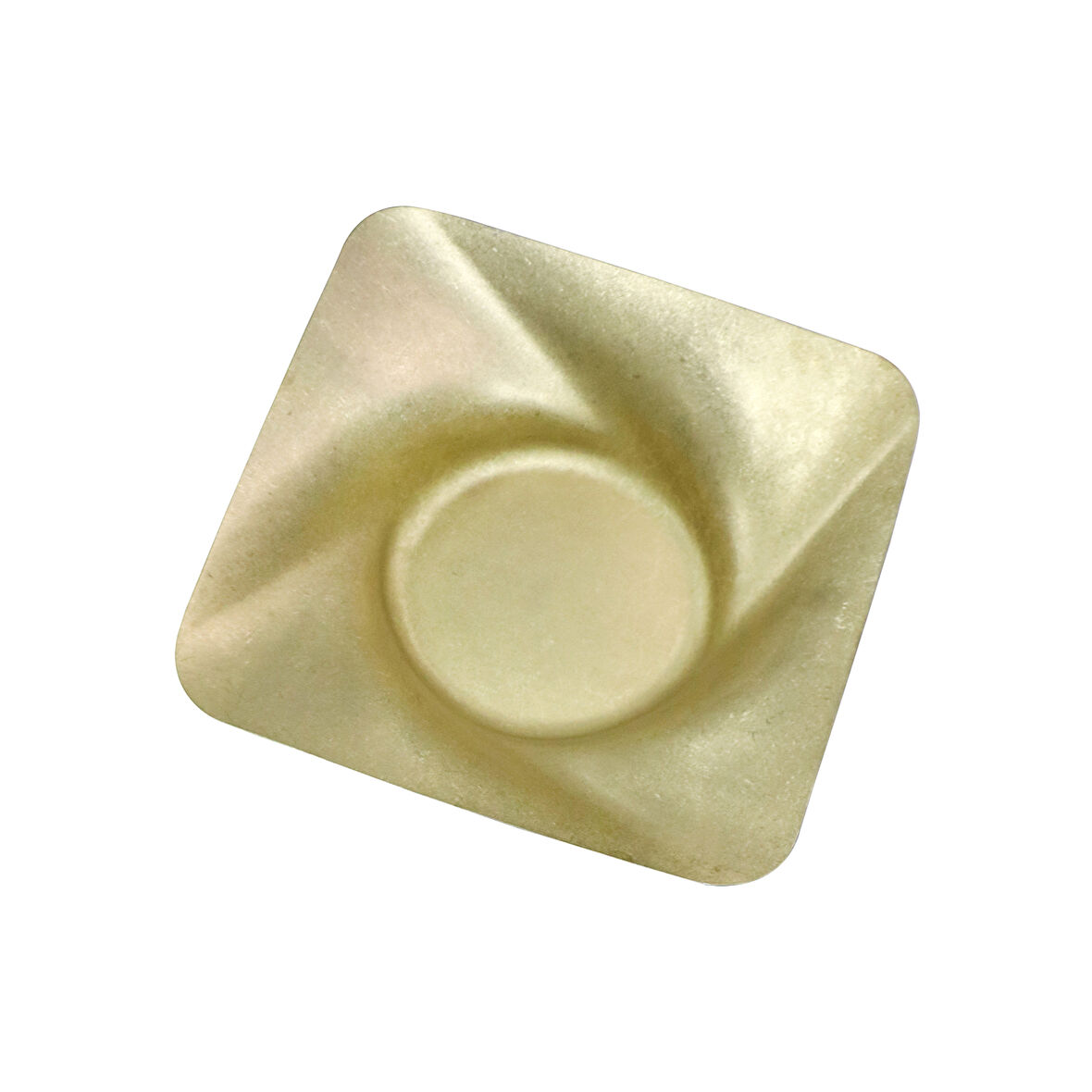 Açık Büfe Retro Sunum Tabağı Altın 25*25 Cm