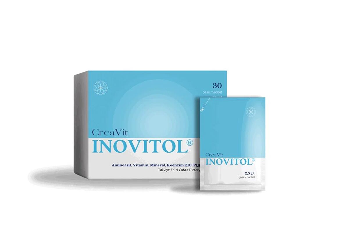 Creavit Inovitol Aminoasit Vitamin Mineral Egcg ve Pqq Yeni Nesil Antioksidan 30 Saşe