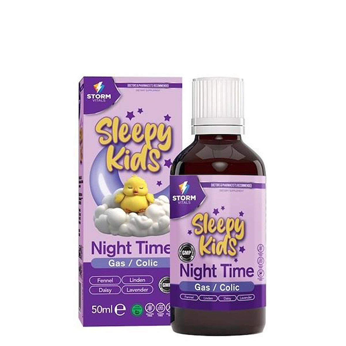 Storm Vitals Sleppy Kids Night Time Damla 50ml 