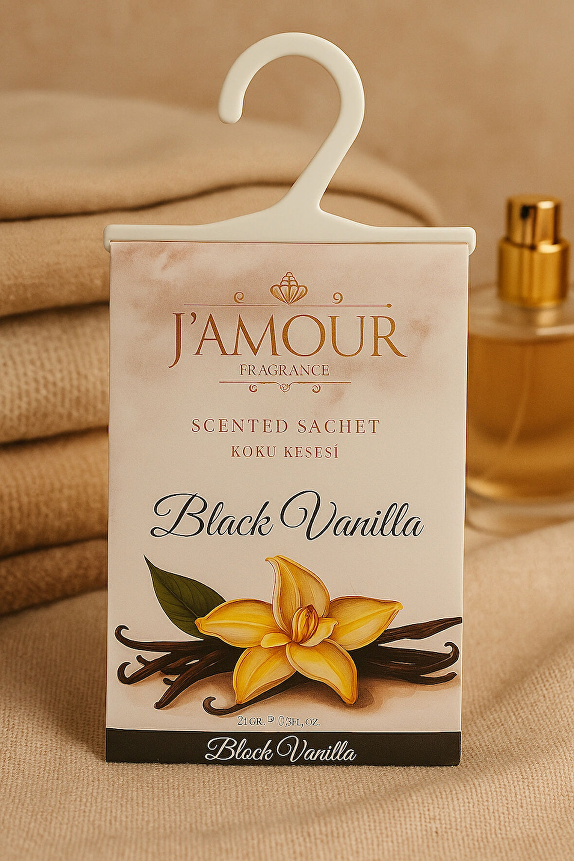 Black Vanilla (Siyah Vanilya) Askılı Dolap ve Çekmece Kokusu