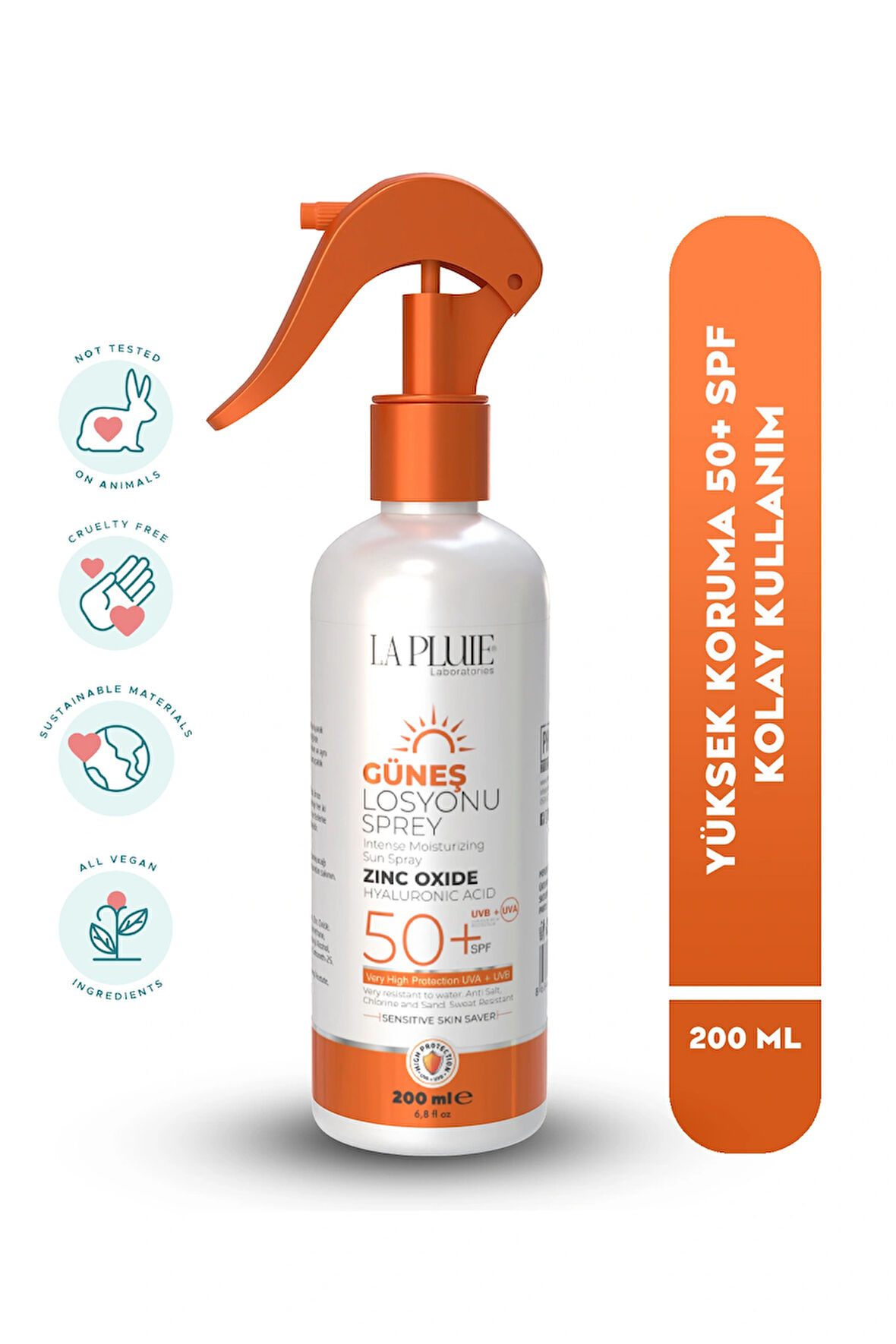 SKIN PROTECTION 50+SPF Hyaluronic Acid Yoğun Bakım Güneş Losyonu Sprey