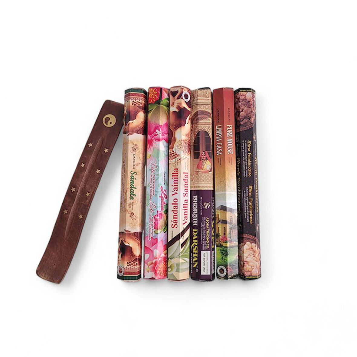 Sandalo, Lotus, Sandalo Vanillia, Bharath, Pure House, Myrrh Hediyeli 6x20 Tütsü