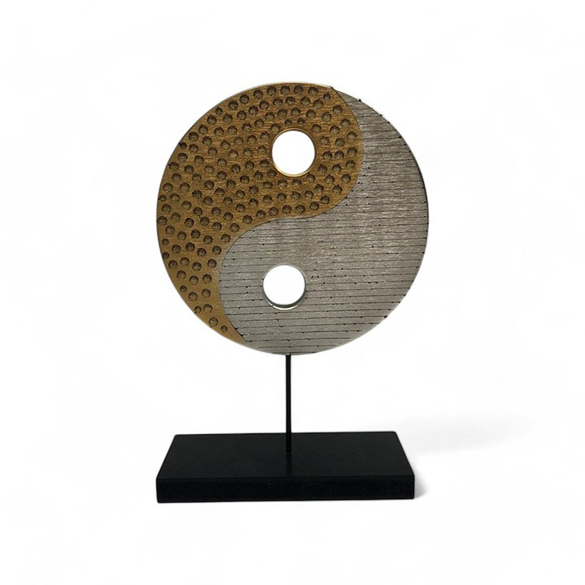 Ying Yang Gold Gümüş Ev Dekoru Küçük