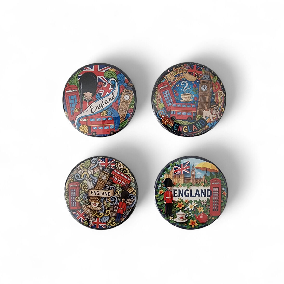 İngiltere Magnet Set 2 - 4'lü Buzdolabı Magnet England